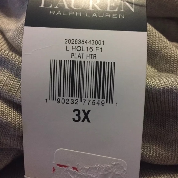 Lauren Ralph Lauren Cowl Neck Jersey Top Size 3X - Picture 2 of 2